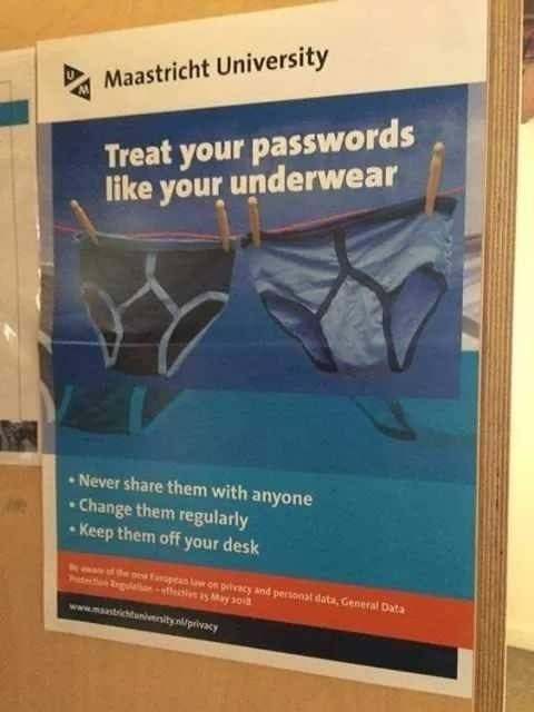 Passwords & Underwear